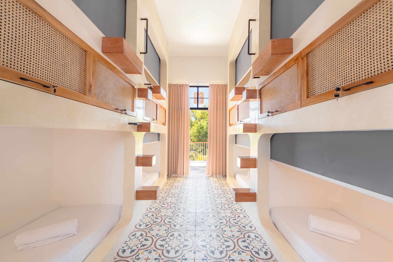 Pod-style dorm at The Lazy Lama Uluwatu
